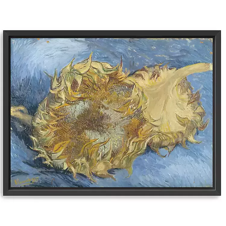 Two Cut Sunflowers Framed Canvas Art Print>Kirklands Home Discount
