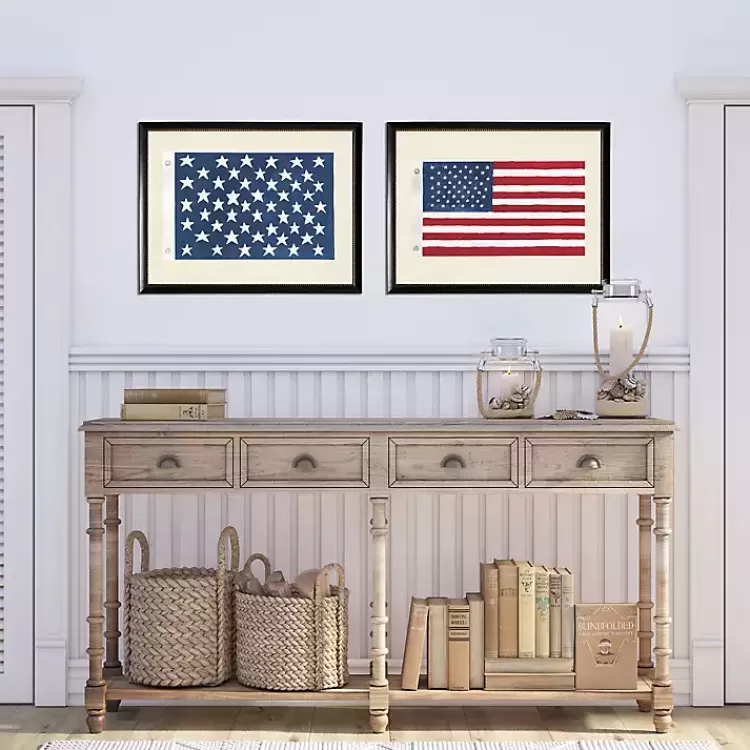 Two Flags Framed Art Prints, Set of 2>Kirklands Home Clearance