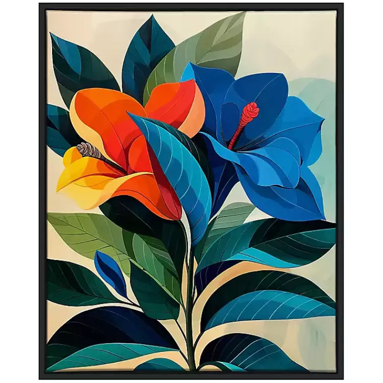 Ultra Violet Blooms I Framed Canvas Art Print>Kirklands Home Shop