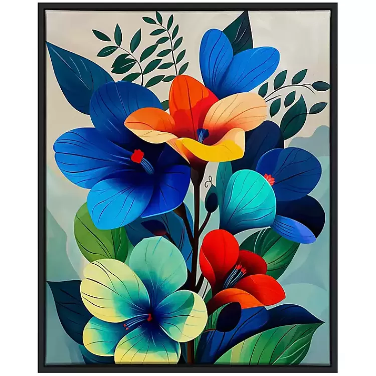 Ultra Violet Blooms II Framed Canvas Art Print>Kirklands Home Hot