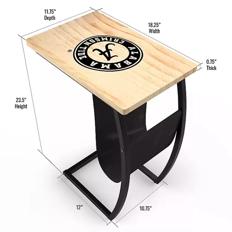 university_of_alabama_wood_ctable_2.webp University of Alabama Wood C-Table>Kirklands Home Cheap