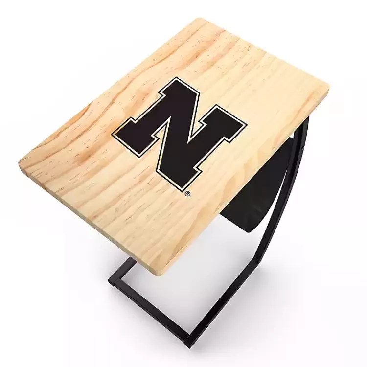 University of Nebraska Wood C-Table>Kirklands Home New