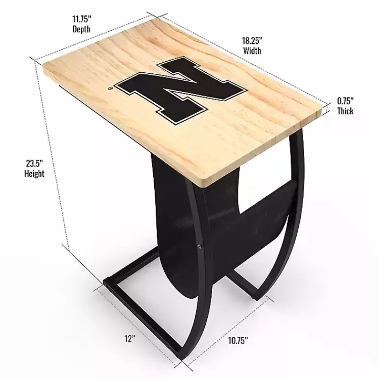 university_of_nebraska_wood_ctable_2.webp University of Nebraska Wood C-Table>Kirklands Home New