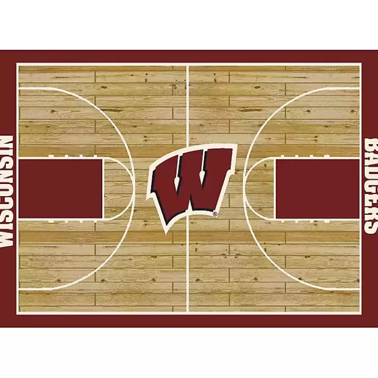 University of Wisconsin Courtside Area Rug, 4x6>Kirklands Home Best Sale