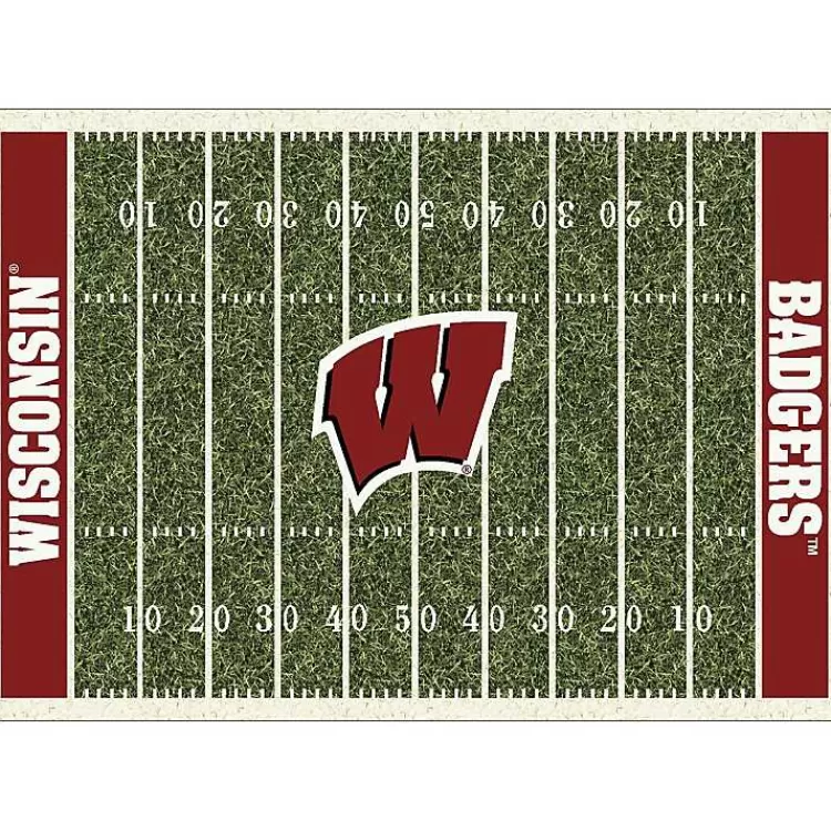 University of Wisconsin Homefield Area Rug, 6x8>Kirklands Home Best Sale