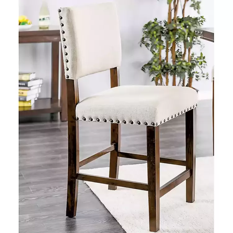 upholstered_cherry_finish_counter_stools_set_of__3.webp Upholstered Cherry Finish Counter Stools, Set of 2>Kirklands Home Cheap