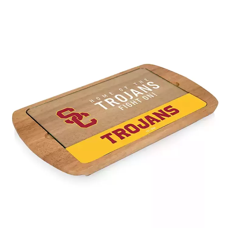 USC Trojans Wood and Glass Serving Board>Kirklands Home Flash Sale
