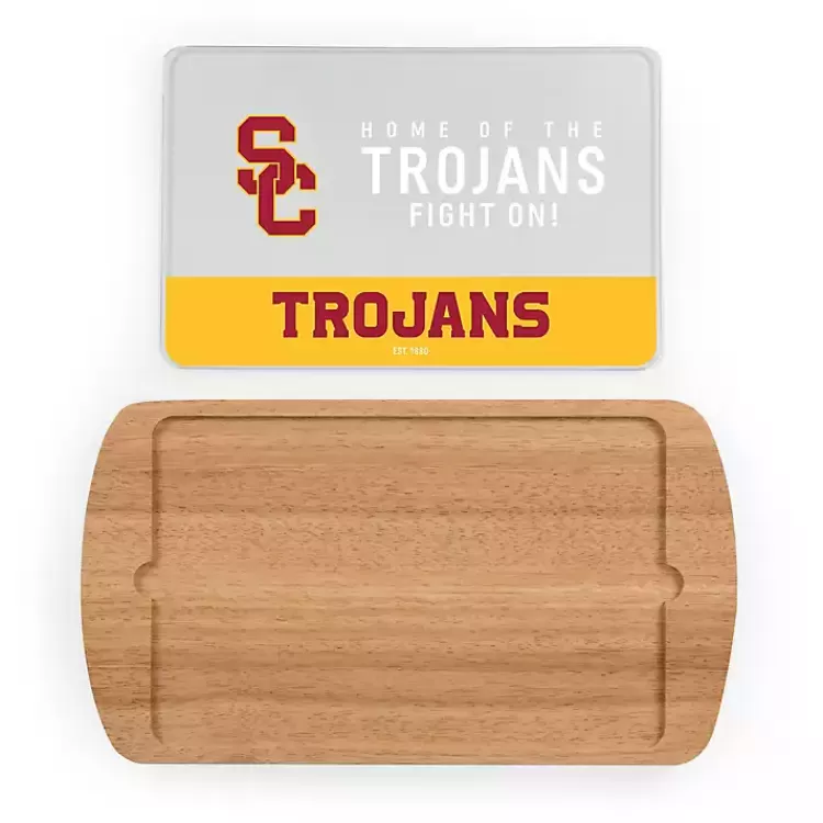 USC Trojans Wood and Glass Serving Board>Kirklands Home Flash Sale