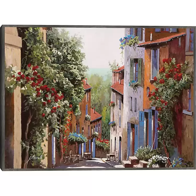 Vecchia Cagnes Framed Giclee Canvas Art Print>Kirklands Home Clearance