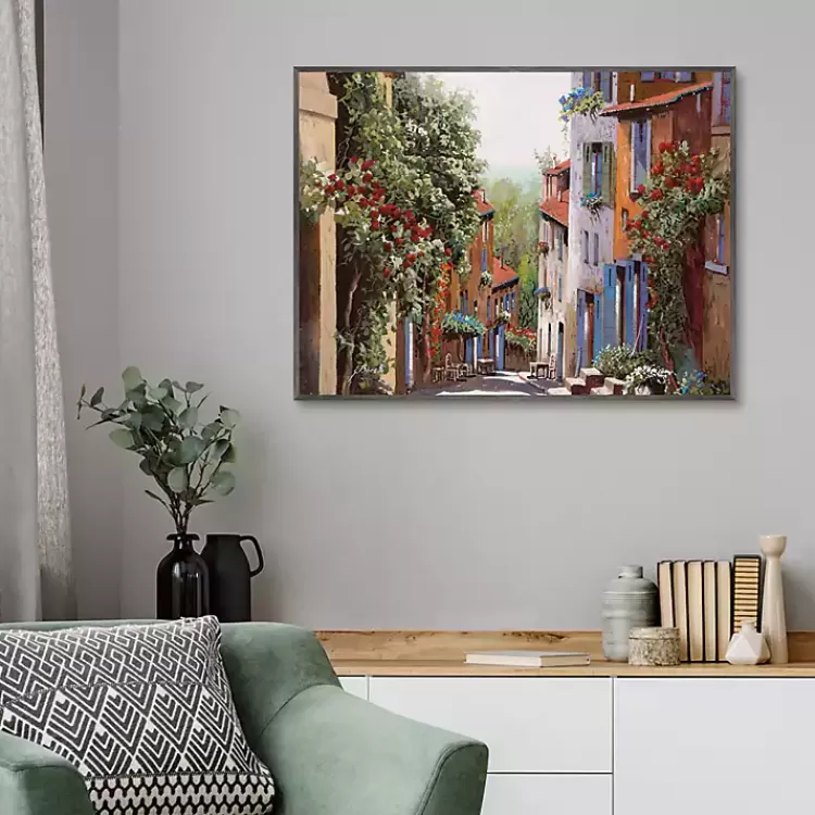 Vecchia Cagnes Framed Giclee Canvas Art Print>Kirklands Home Clearance