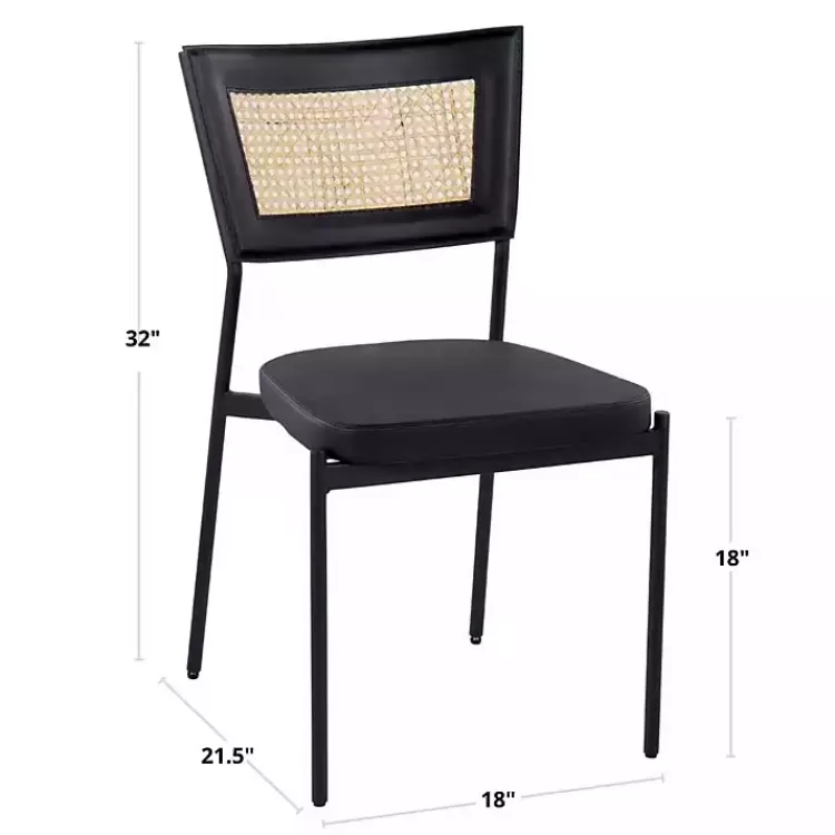 vegan_leather_and_rattan_dining_chairs_set_of__4.webp Vegan Leather and Rattan Dining Chairs, Set of 2>Kirklands Home Best