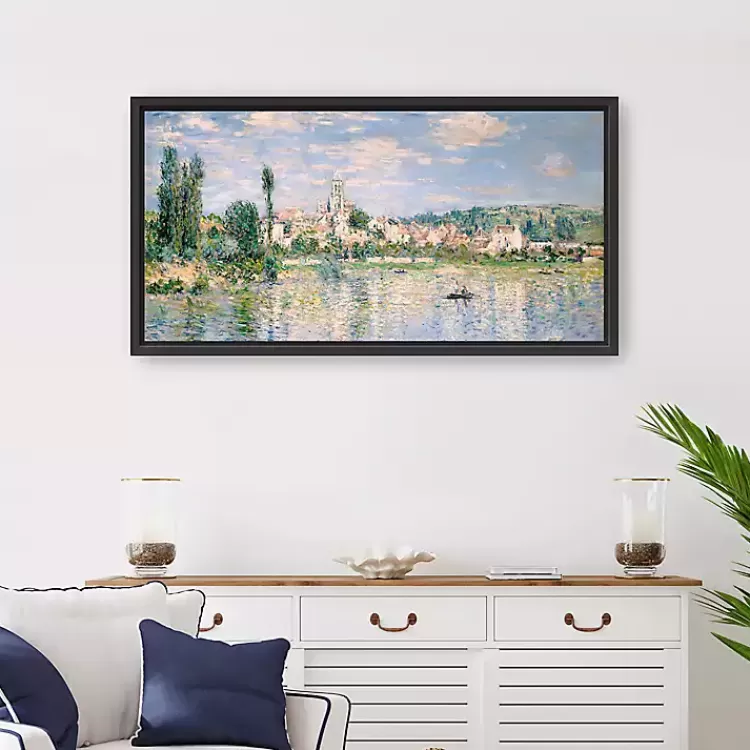 Vetheuil in Summer Framed Canvas Art Print>Kirklands Home Hot