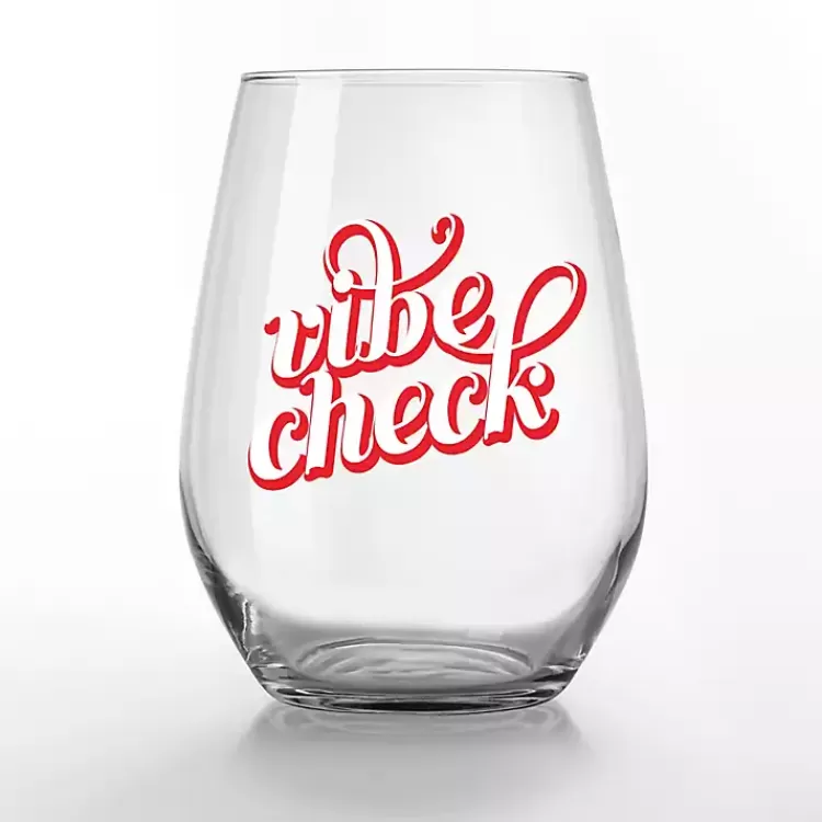 Vibe Check Stemless Wine Glasses, Set of 2>Kirklands Home Sale