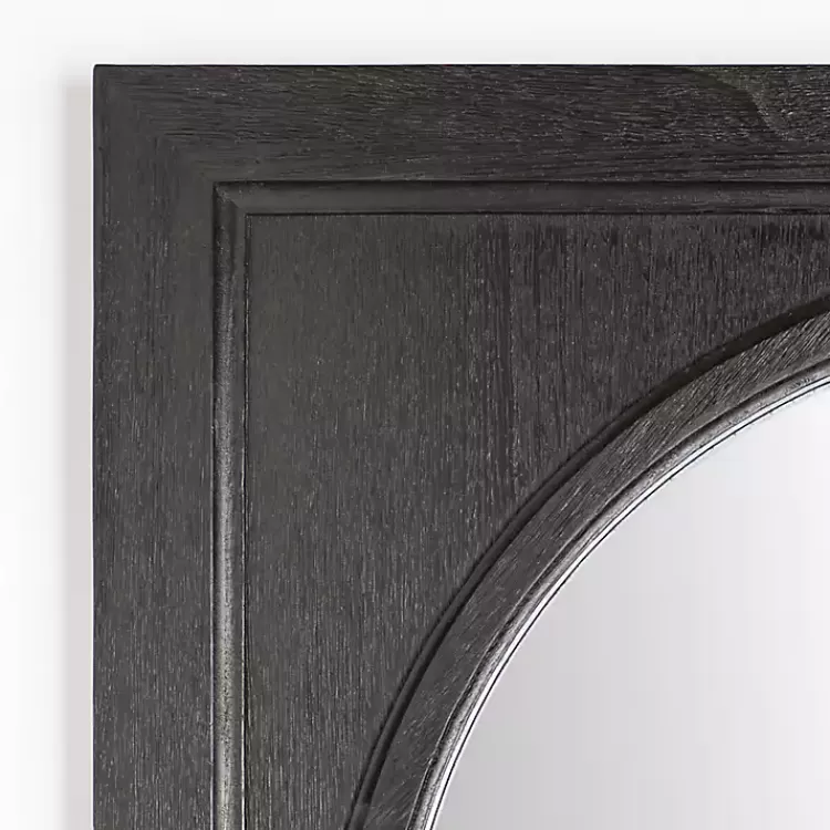 Victor Black Wood Vault Wall Mirror>Kirklands Home Sale
