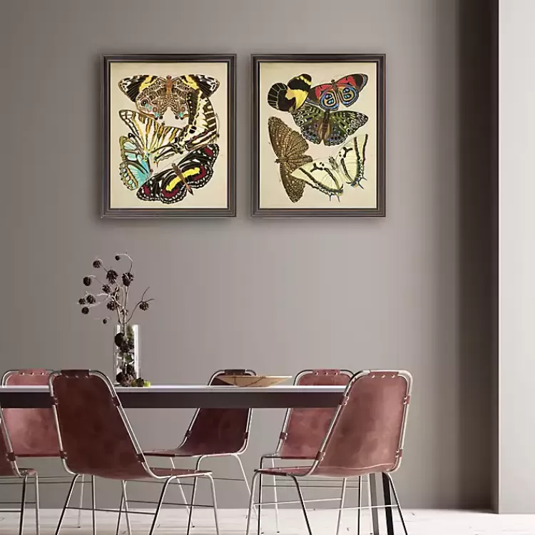Vintage Butterflies I Framed Art Prints, Set of 2>Kirklands Home Cheap