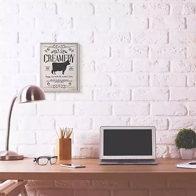 vintage_creamery_cow_framed_wall_plaque_2.webp Vintage Creamery Cow Framed Wall Plaque>Kirklands Home Fashion