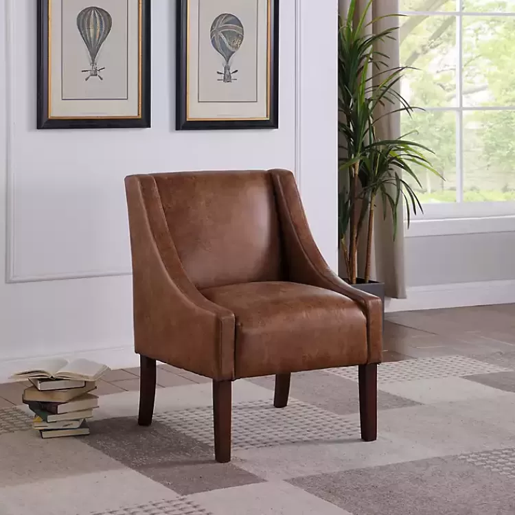 vintage_faux_leather_swoop_accent_chair_6.webp Vintage Faux Leather Swoop Accent Chair>Kirklands Home Best