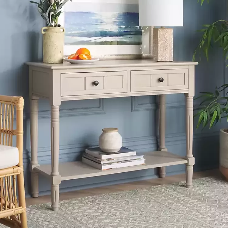 vintage_gray_drawer_samantha_console_table_9.webp Vintage 2-Drawer Samantha Console Table>Kirklands Home Best