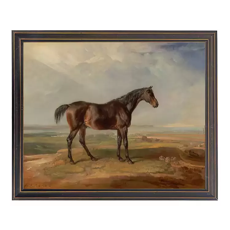Vintage Horse Framed Art Print>Kirklands Home Cheap
