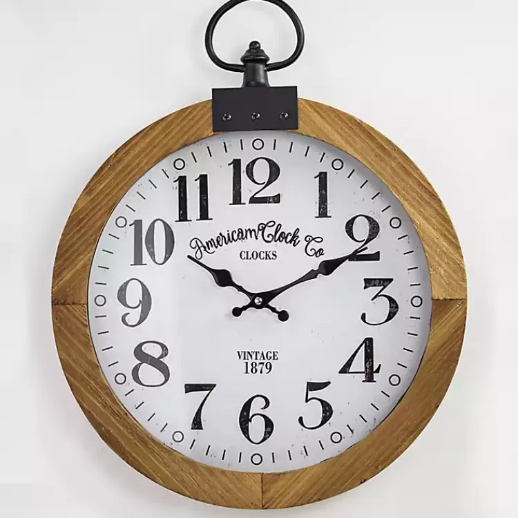 vintage_pocket_watch_wooden_wall_clock_4.webp Vintage Pocket Watch Wooden Wall Clock>Kirklands Home Cheap
