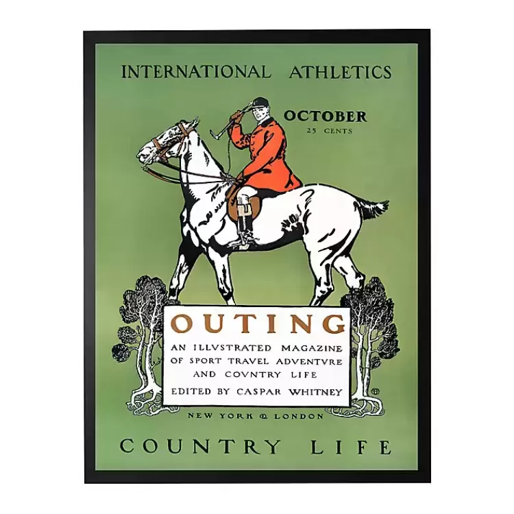 Vintage Polo Magazine Cover Framed Wall Art>Kirklands Home Flash Sale