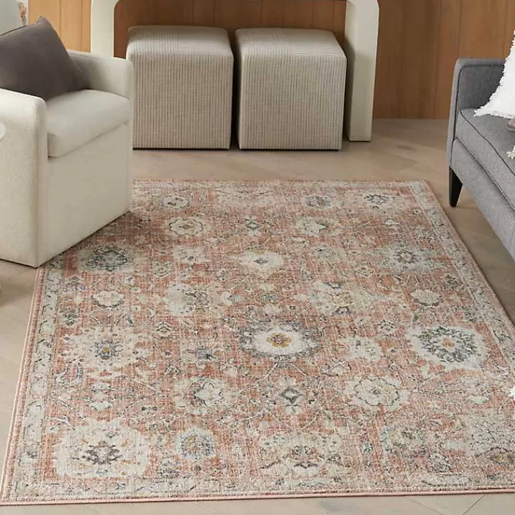 Vintage Rust Oushak Area Rug, 5x7>Kirklands Home New