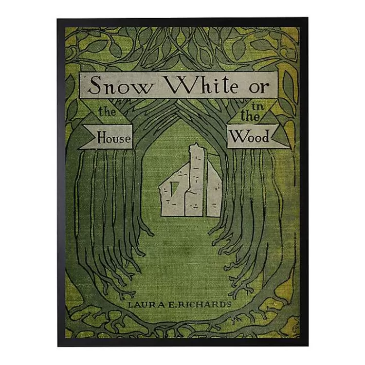 Vintage Snow White Book Cover Framed Wall Art>Kirklands Home Flash Sale
