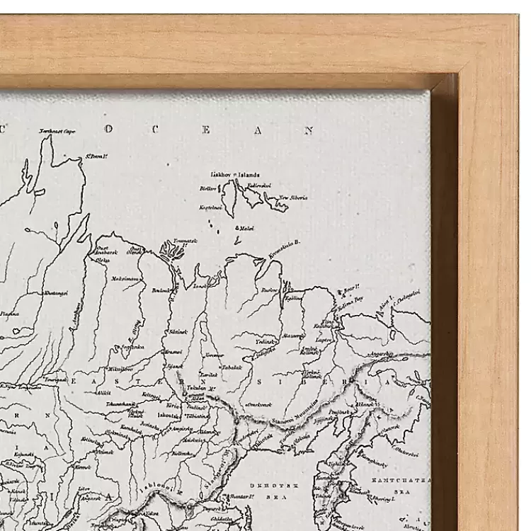 vintage_world_map_framed_canvas_art_set_of__2.webp Vintage World Map Framed Canvas Art, Set of 2>Kirklands Home Online
