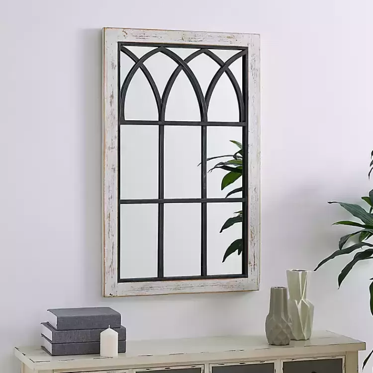 Vista Arched Windowpane Mirror>Kirklands Home Cheap