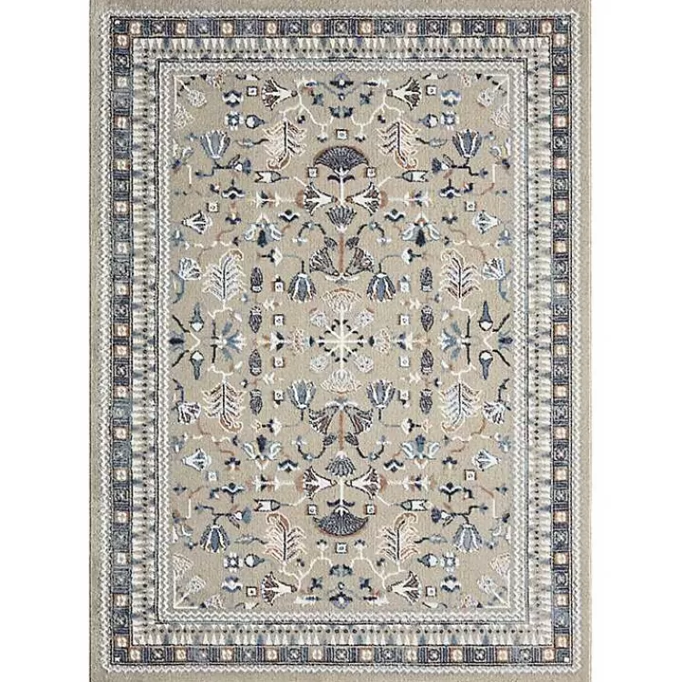 Vista Blue Beige Area Rug, 5x7>Kirklands Home Online
