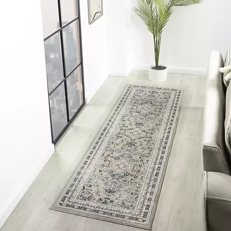 Vista Blue Beige Runner, 2x7>Kirklands Home Outlet