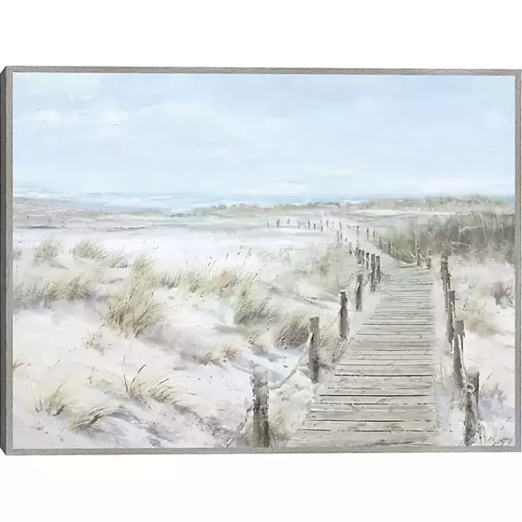 Walk To The Coast Framed Canvas Art Print>Kirklands Home Flash Sale