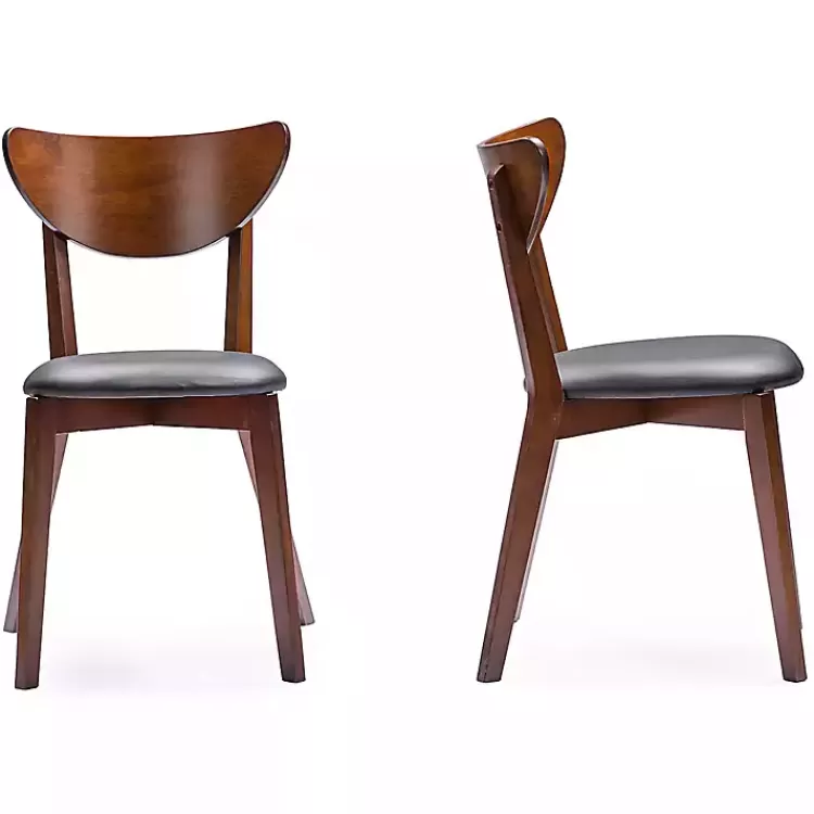 Walnut and Black Mid-Century 5-pc. Dining Set>Kirklands Home Best Sale