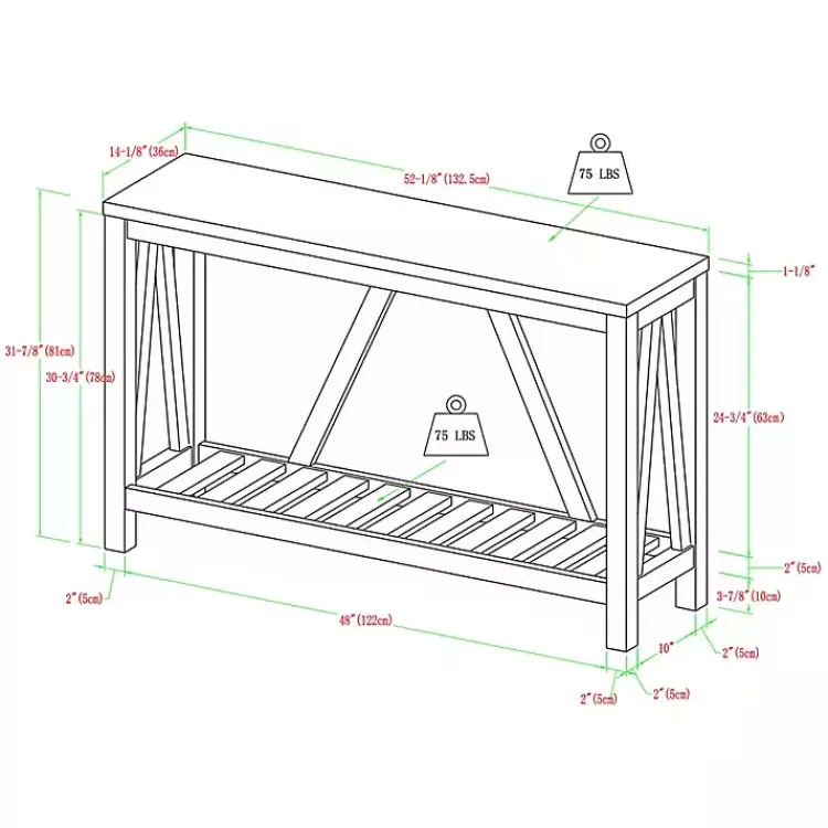 walnut_and_whitewash_aframe_console_table_4.webp Walnut and Whitewash A-Frame Console Table>Kirklands Home Online