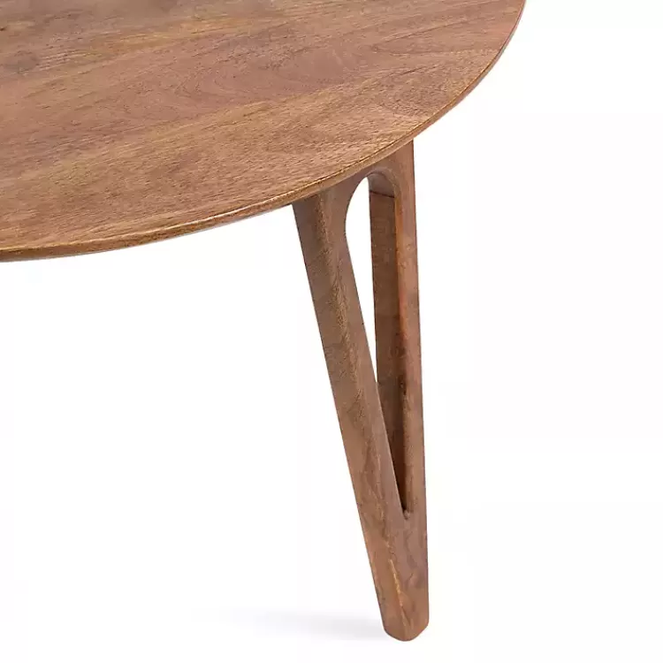walnut_brown_mango_wood_round_kershaw_coffee_table_2.webp Walnut Mango Wood Round Kershaw Coffee Table>Kirklands Home Online