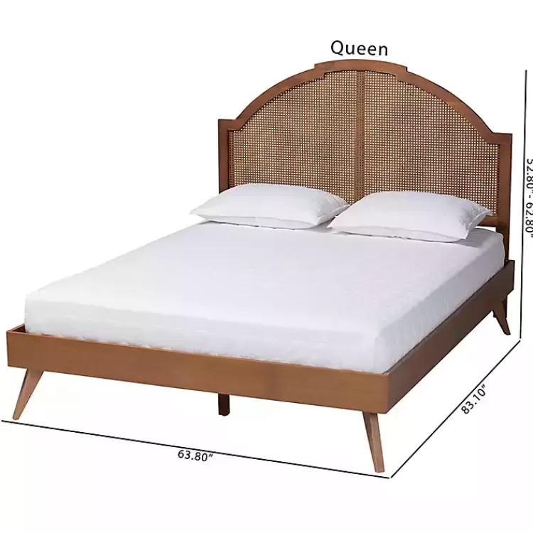 walnut_brown_rattan_kelly_queen_platform_bed_8.webp Walnut Rattan Kelly Queen Platform Bed>Kirklands Home Store