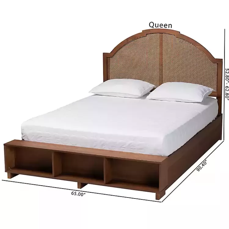 walnut_brown_rattan_queen_storage_bed_10.webp Walnut Rattan Queen Storage Bed>Kirklands Home Online