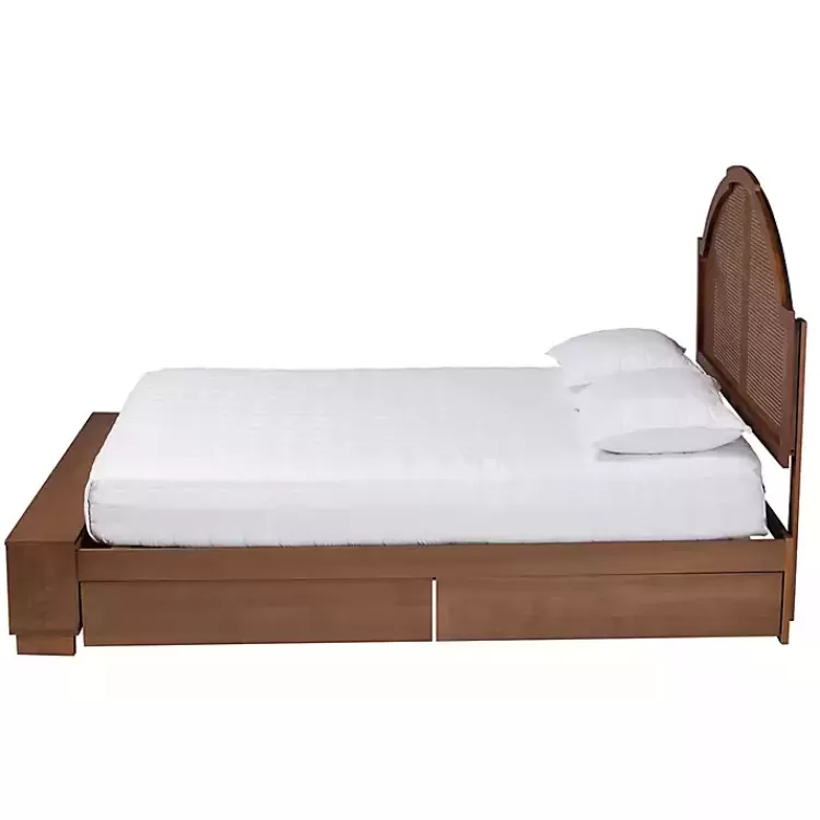 walnut_brown_rattan_queen_storage_bed_2.webp Walnut Rattan Queen Storage Bed>Kirklands Home Online