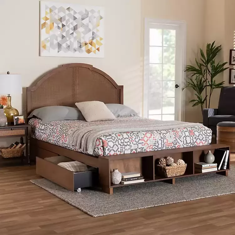 walnut_brown_rattan_queen_storage_bed_8.webp Walnut Rattan Queen Storage Bed>Kirklands Home Online