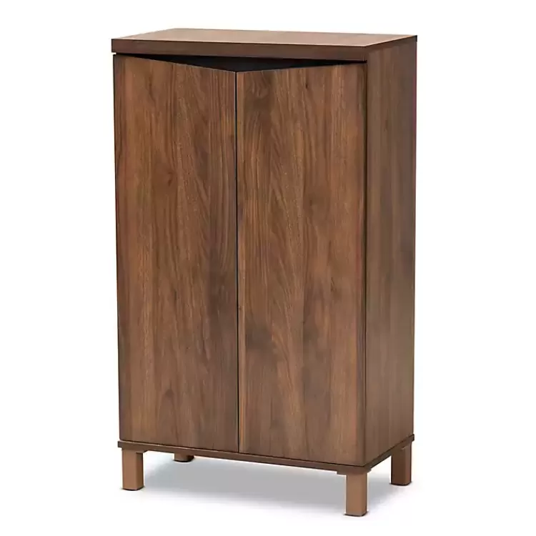 Walnut Slim Shoe Storage Cabinet>Kirklands Home Best