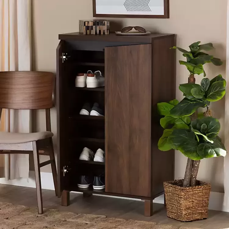 walnut_brown_slim_shoe_storage_cabinet_7.webp Walnut Slim Shoe Storage Cabinet>Kirklands Home Best