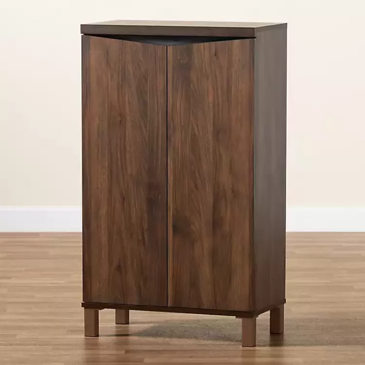 walnut_brown_slim_shoe_storage_cabinet_8.webp Walnut Slim Shoe Storage Cabinet>Kirklands Home Best