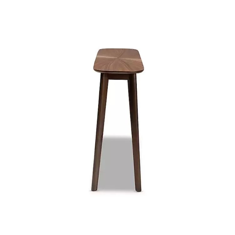 walnut_brown_wood_frame_splayed_legs_console_2.webp Walnut Wood Frame Splayed Legs Console>Kirklands Home Flash Sale