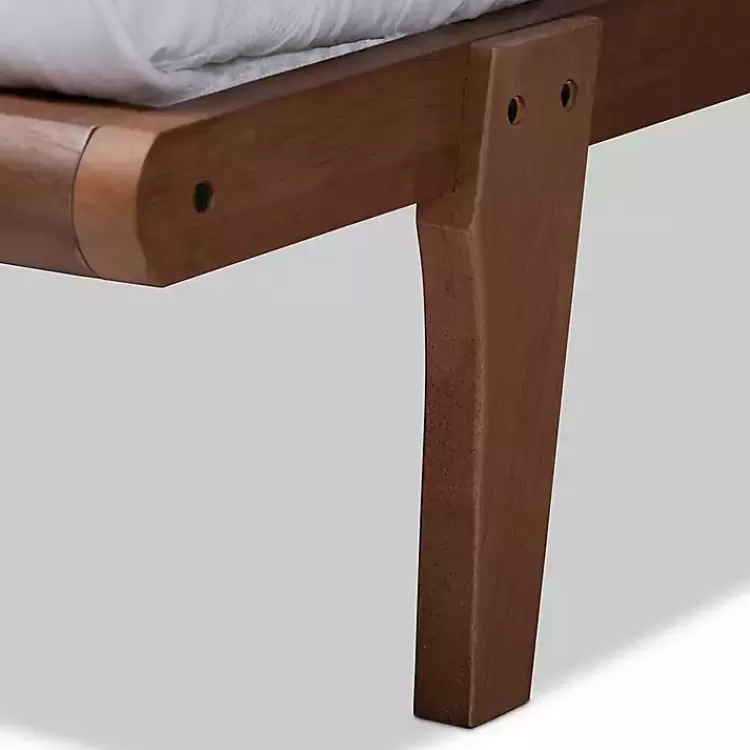 walnut_brown_wood_full_platform_bed_3.webp Walnut Wood Full Platform Bed>Kirklands Home Clearance