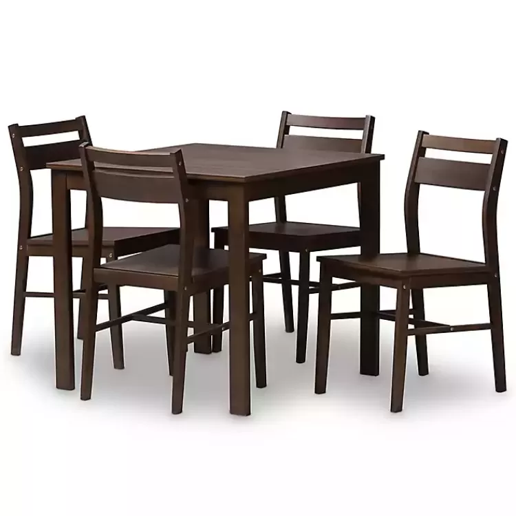 Walnut Contemporary Wood 5-pc. Dining Set>Kirklands Home Online