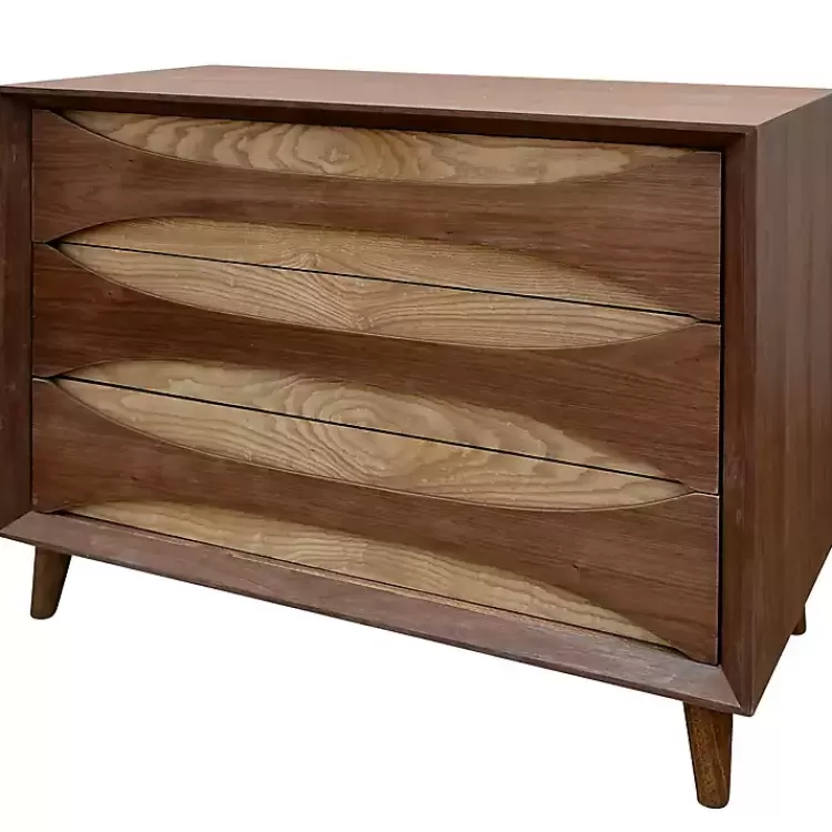 Walnut Kylie 3-Drawer Chest>Kirklands Home Outlet