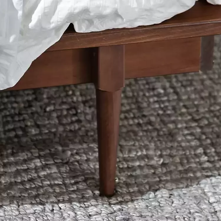 walnut_midcentury_modern_queen_bed_frame_2.webp Walnut Mid-Century Modern Queen Bed Frame>Kirklands Home Outlet
