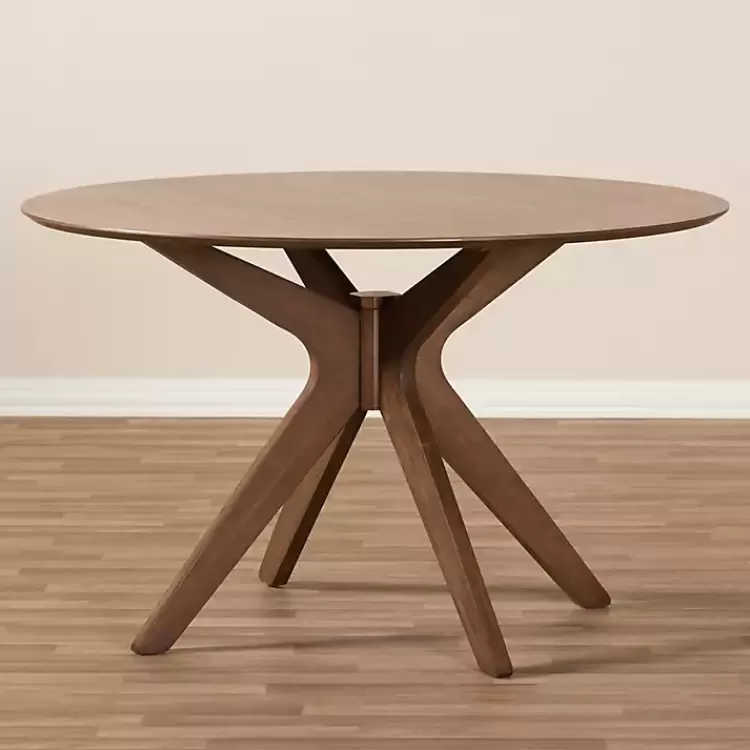 Walnut Round Monte Dining Table>Kirklands Home Cheap
