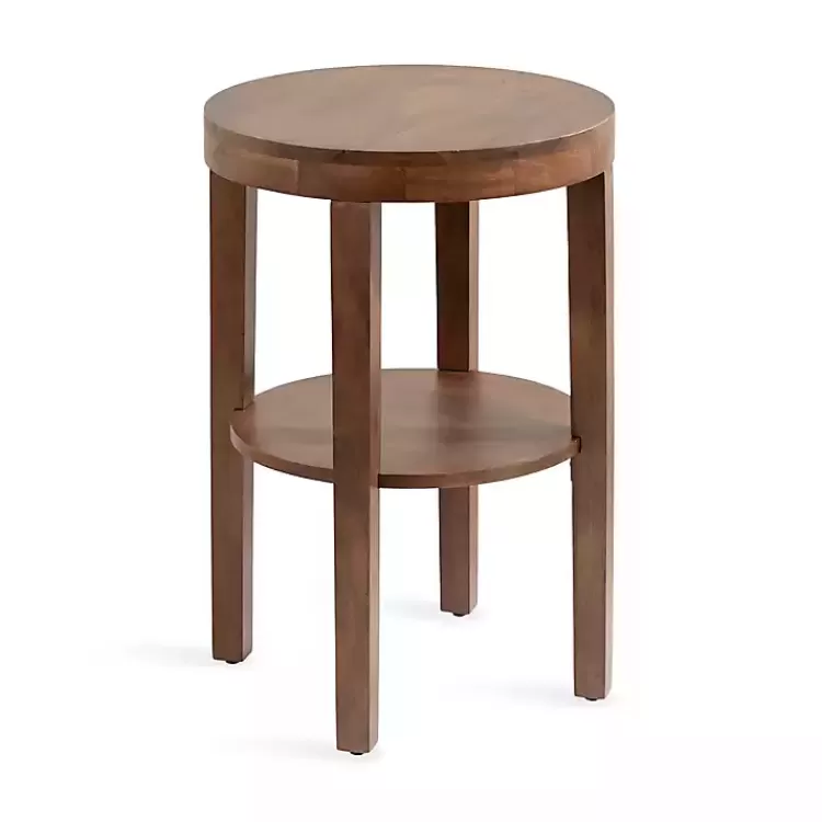 Walnut Round Talen Accent Table>Kirklands Home Flash Sale