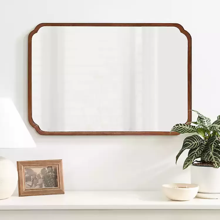 walnut_scallop_rectangle_wall_mirror_5.webp Walnut Scallop Rectangle Wall Mirror>Kirklands Home Fashion